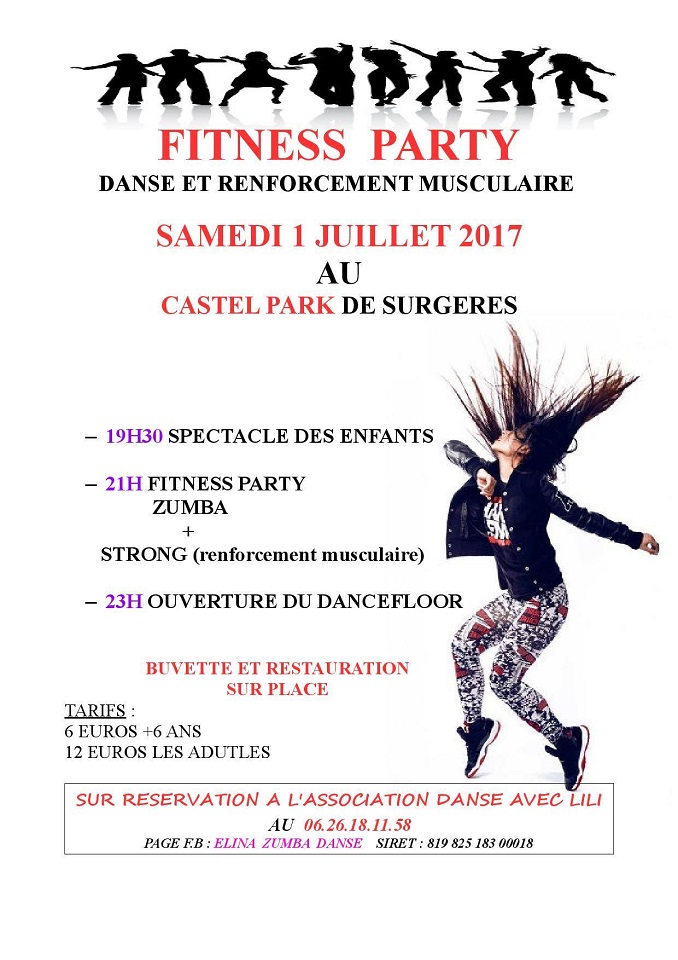 Fitness Party le 01/07/2017 à Surgères